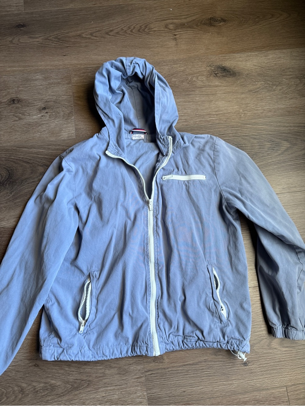 John Galt - Light Blue Hooded Zip Jacket